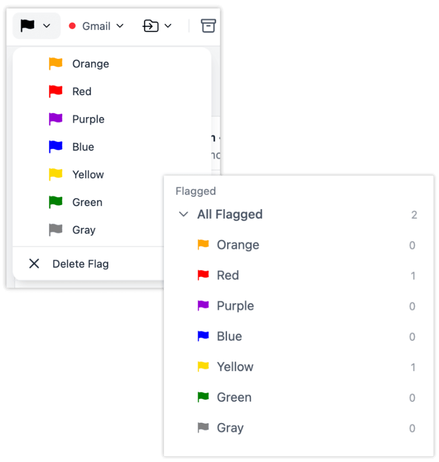 flag system in email client