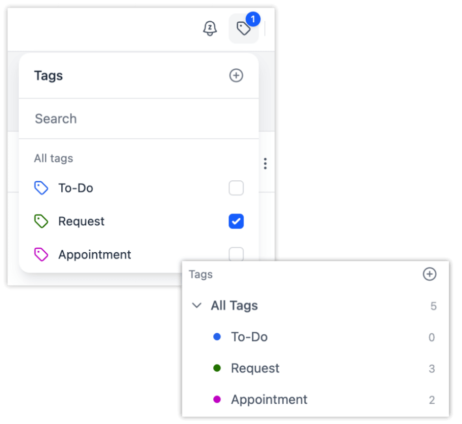 tag system in email client
