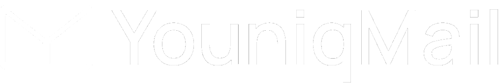 YouniqMail Logo white